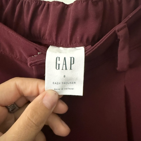 GAP Maroon Easy Trousers - Picture 3 of 3